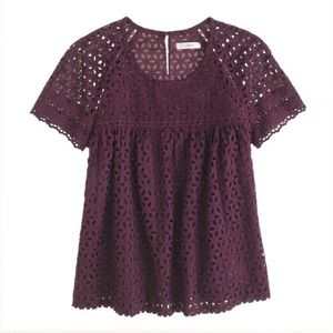 J. Crew Eyelet Top